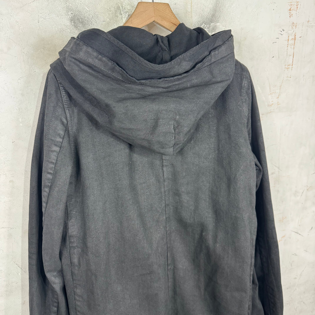 DRKSHDW Waxed Denim Fishtail Parka