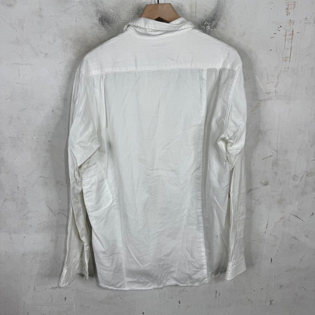 Kapital Patchwork Multi Button Linen Shirt
