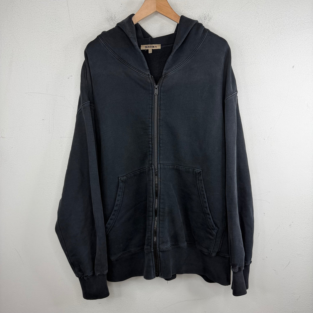Yeezy Season 4 Overdye Zip-Up Hoodie