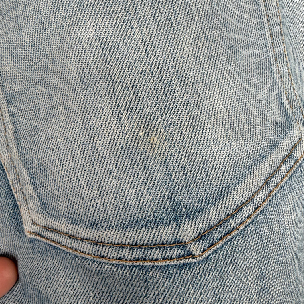 Saint Laurent D20 Chopped Light Wash Jeans