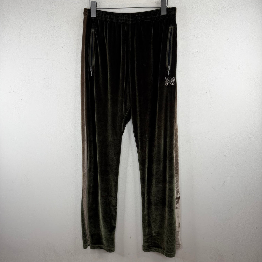 Needles Olive Velour Track Pants