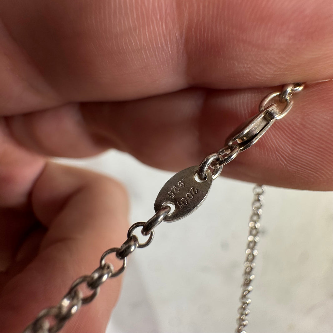 Chrome Hearts Roll Chain & Mini F Pendant
