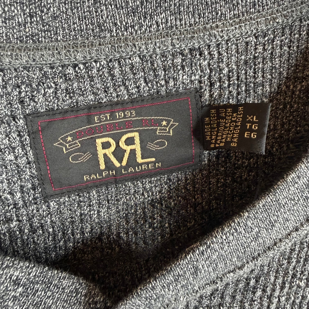 RRL Charcoal Henley Shirt