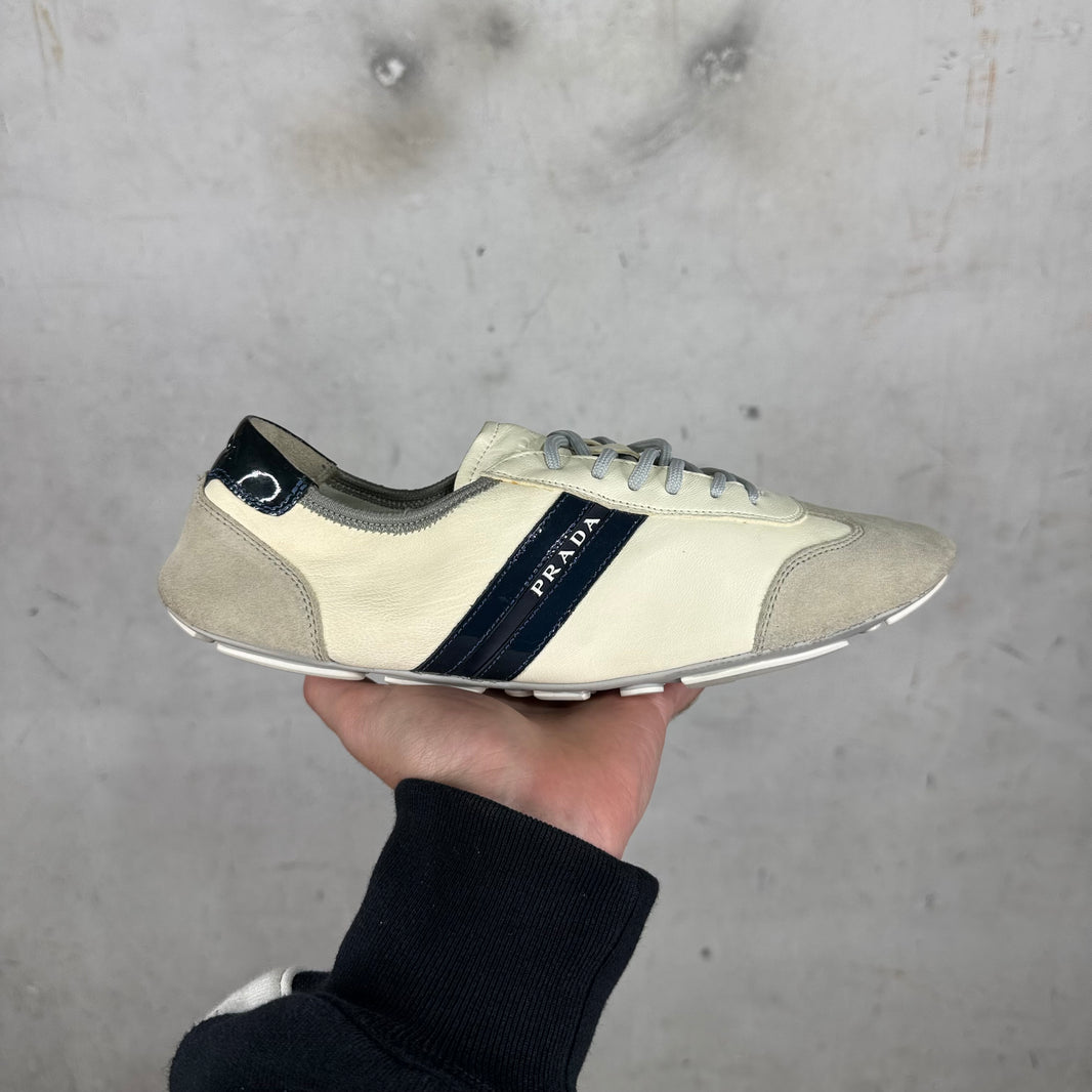 Prada Leather Low Profile Sneakers