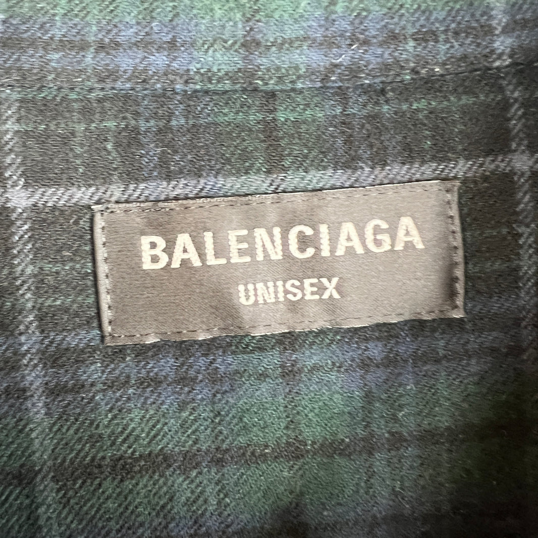 Balenciaga Green Stencil Flannel