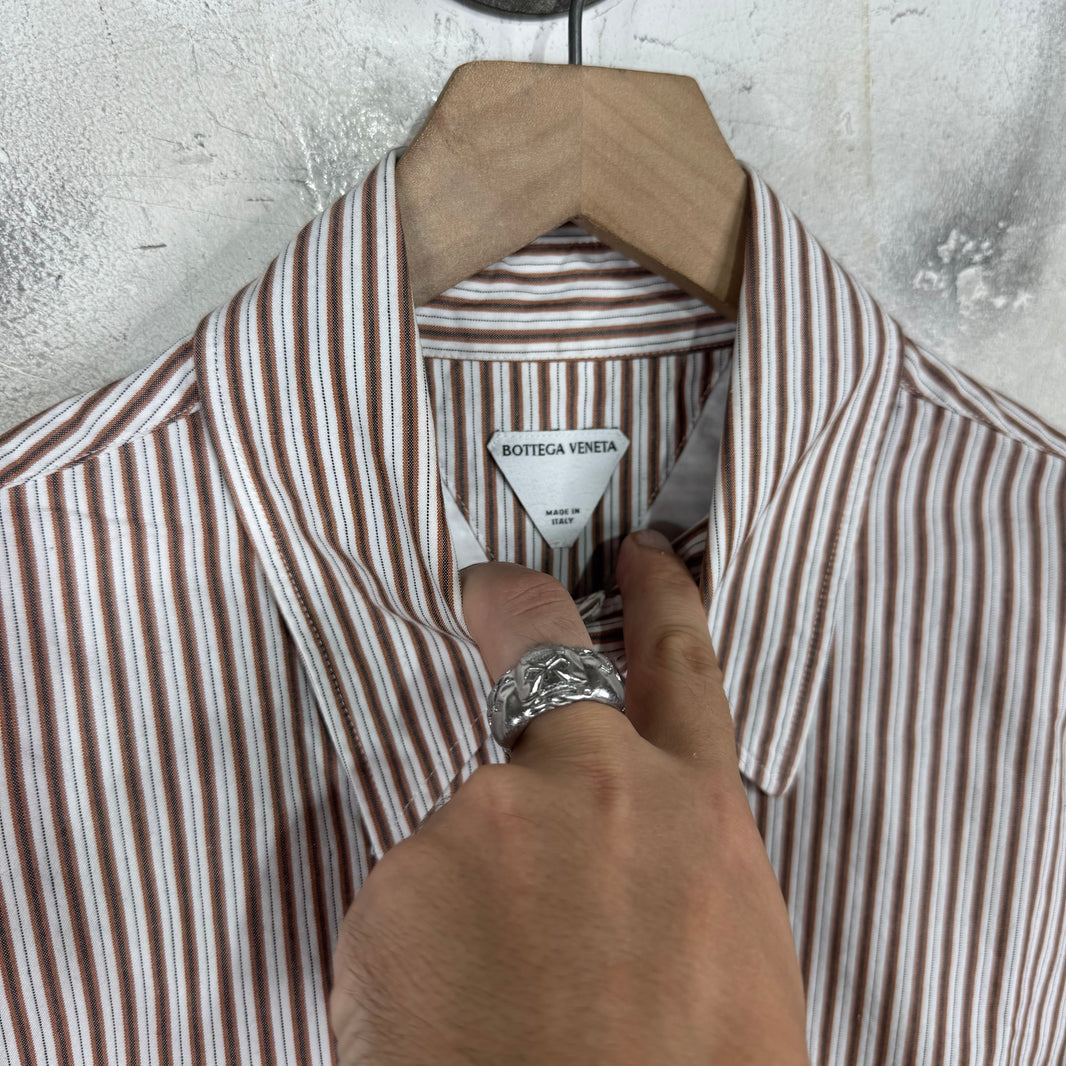 Bottega Veneta Striped Canvas Shirt