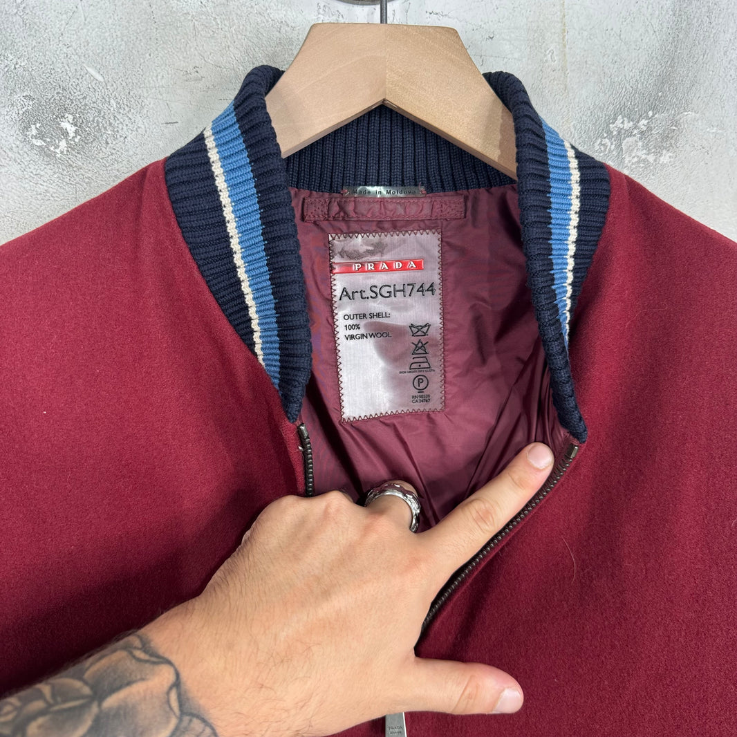 Prada 14' Wool Bomber Jacket