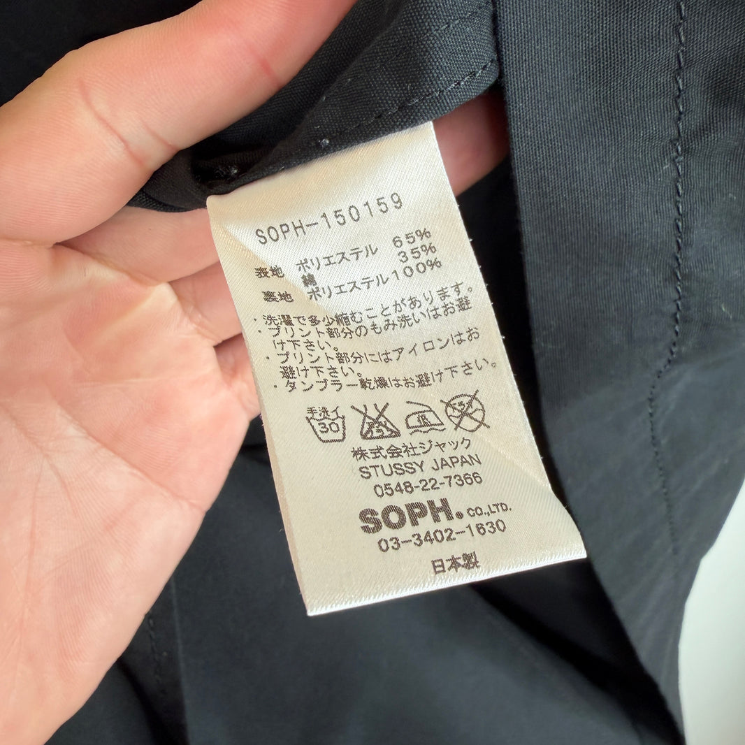 Stussy Sophnet Black SS Logo Long Lightweight Jacket