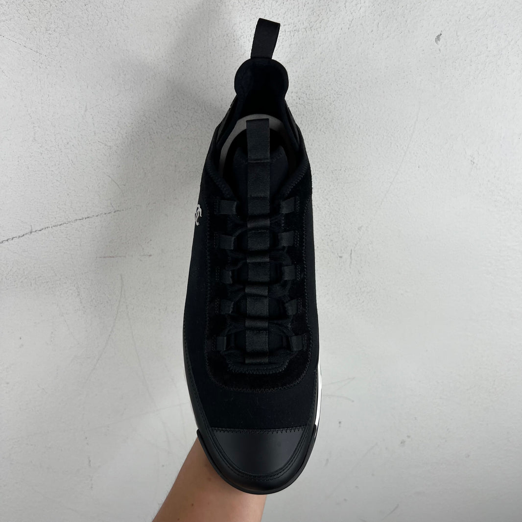 Chanel Velvet/Calfskin Mixed Fiber Runner Sneakers