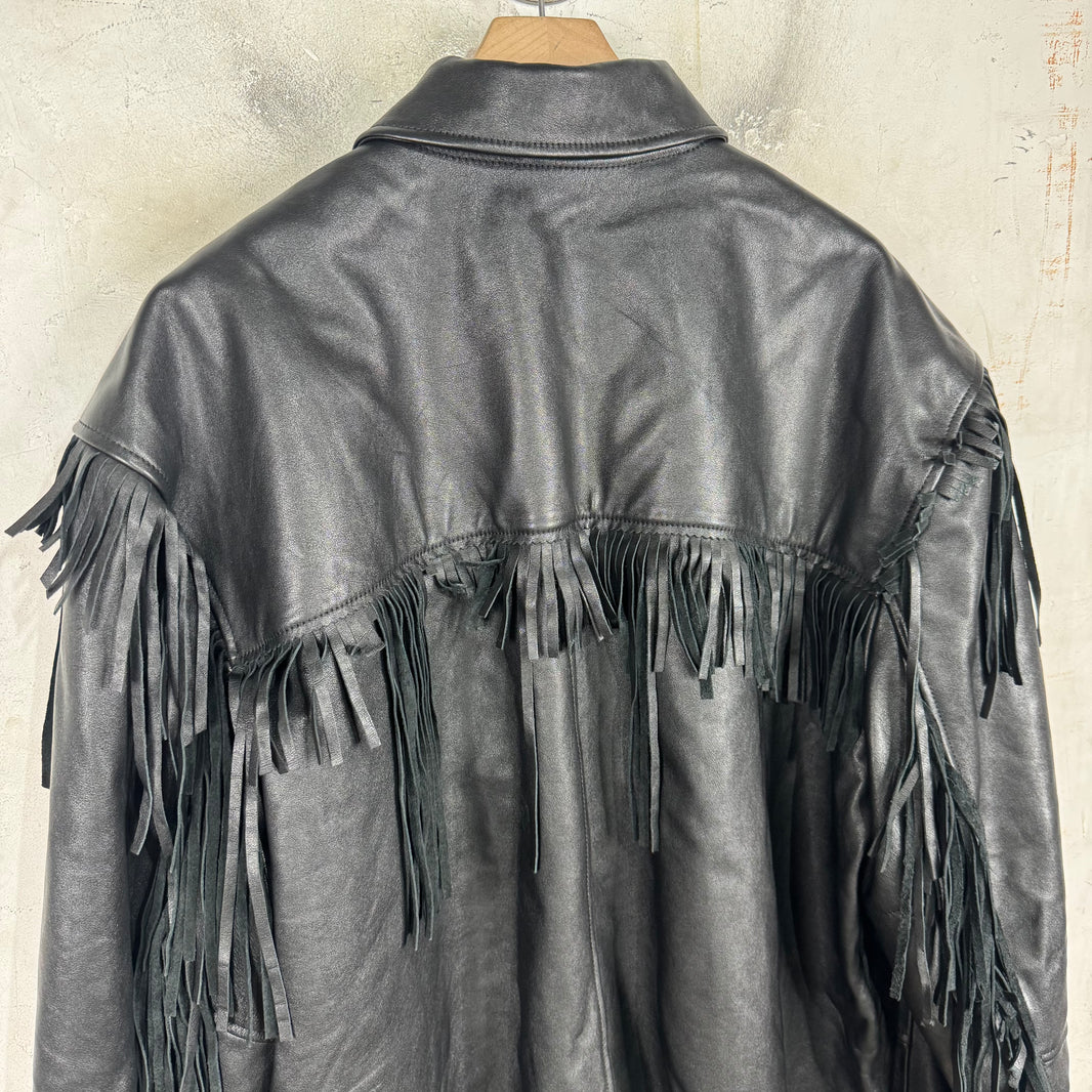 Balenciaga Leather Tassel Sample Jacket