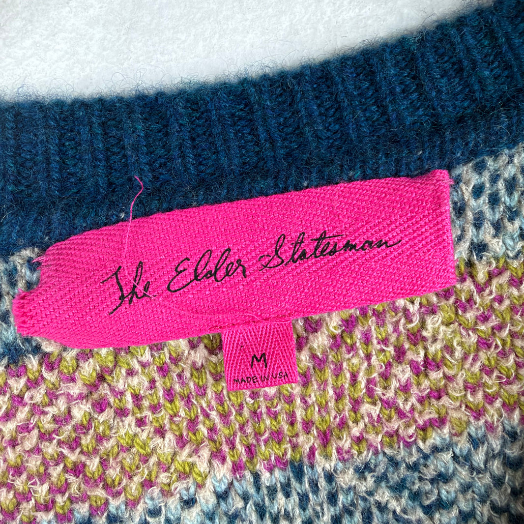 The Elder Statesman Checkerboard Sweater
