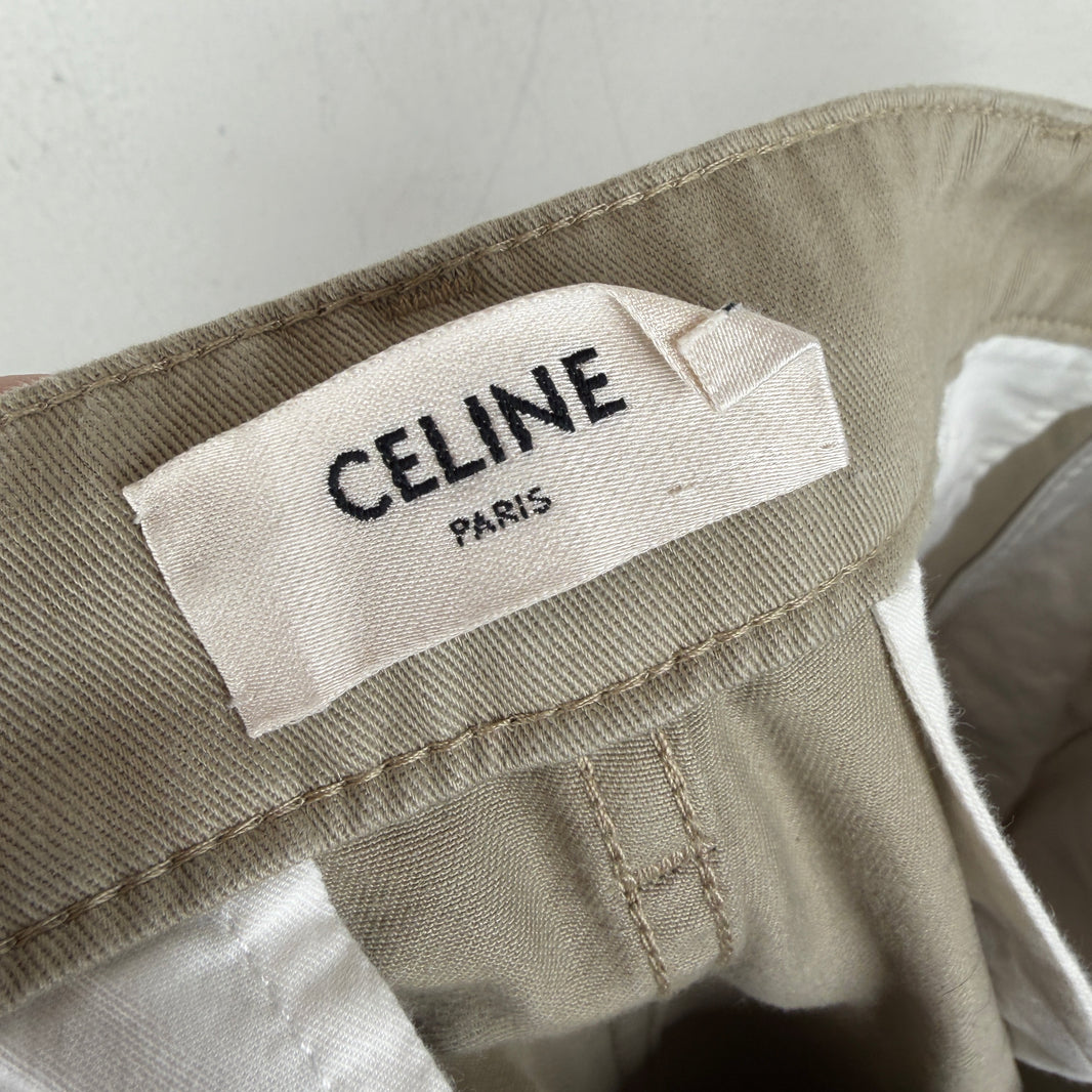 Celine Straight Leg Khaki Pants