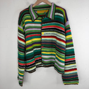 CPFM Crochet Knit Green Cardigan