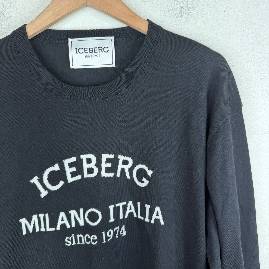 Iceberg Milano Italia Black Sweater