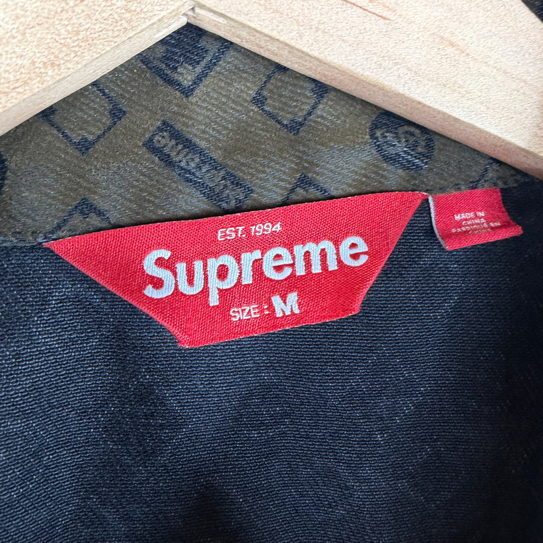 Supreme Monogram Velvet Trucker Jacket