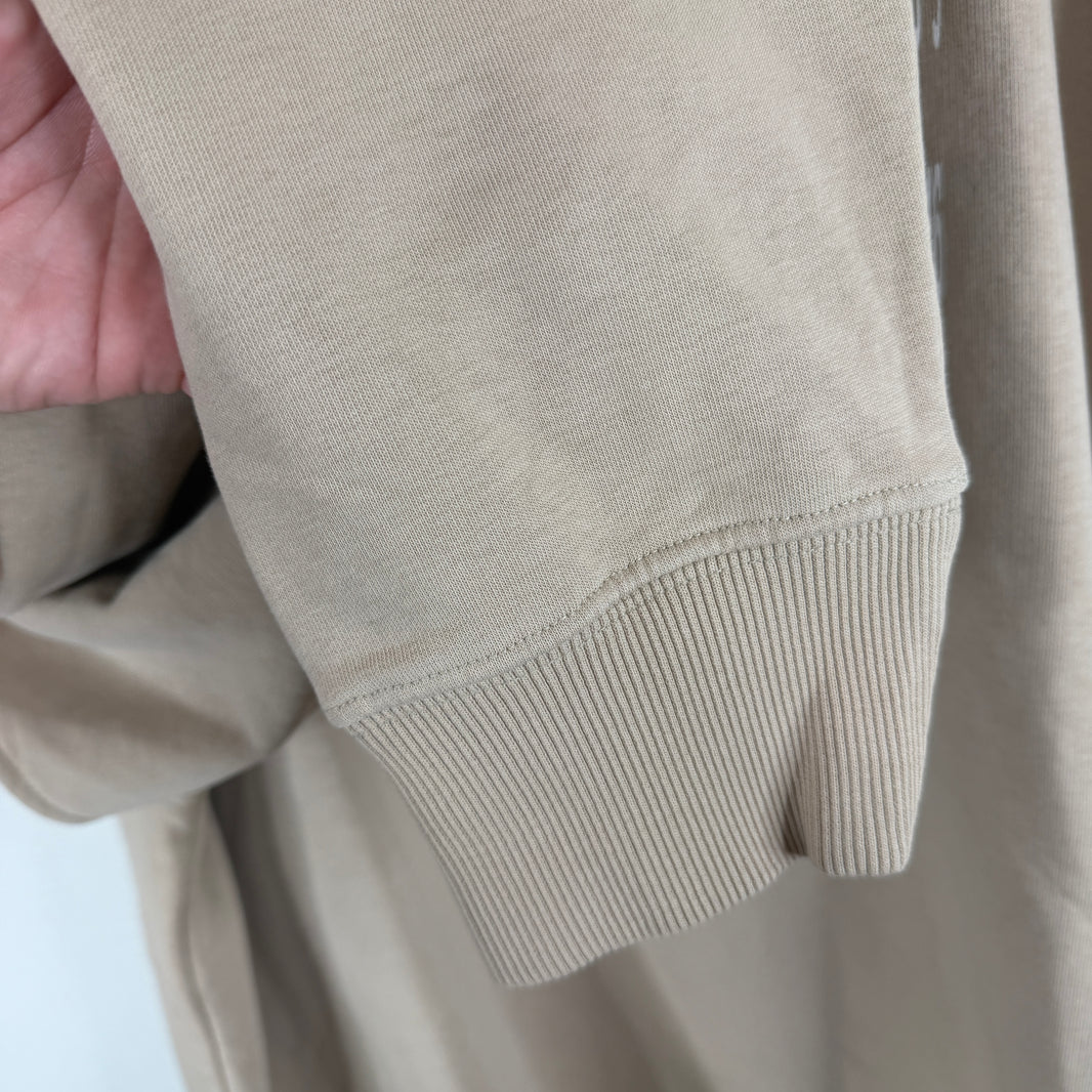 Margiela MM6 Open Sleeve Stretch Logo Crewneck