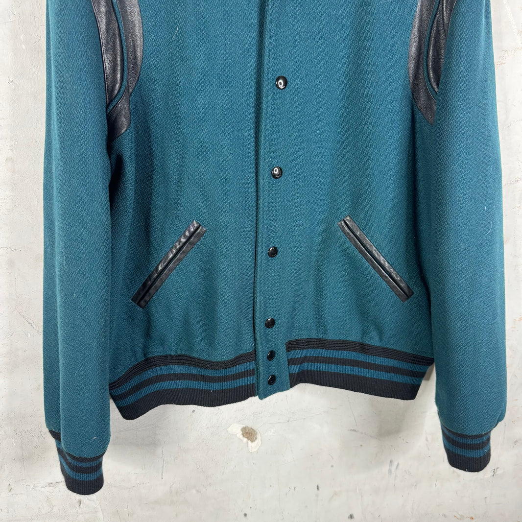 Saint Laurent Green/Black Teddy Jacket