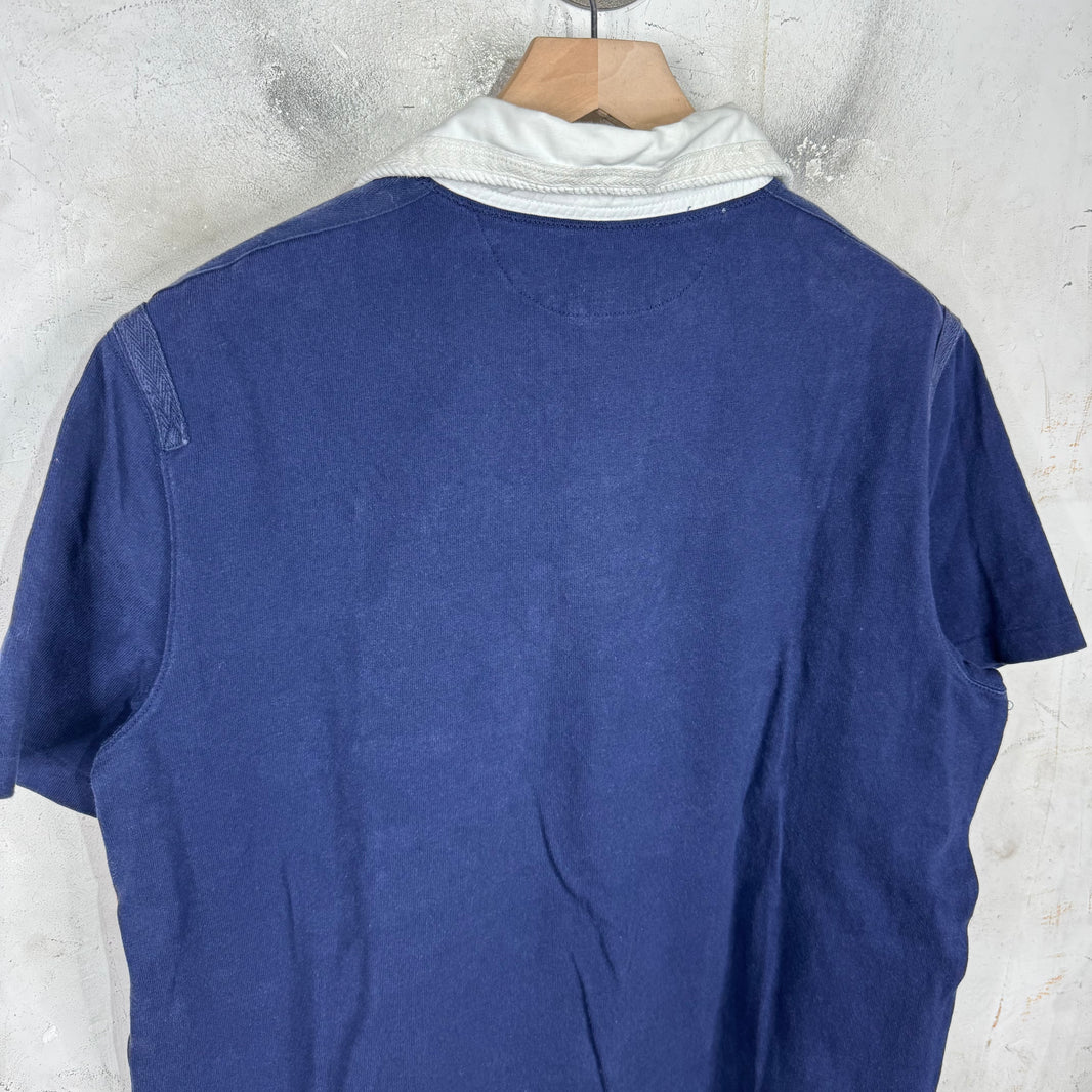 Ralph Lauren Navy Big Horse Red Horizontal Stripe Polo
