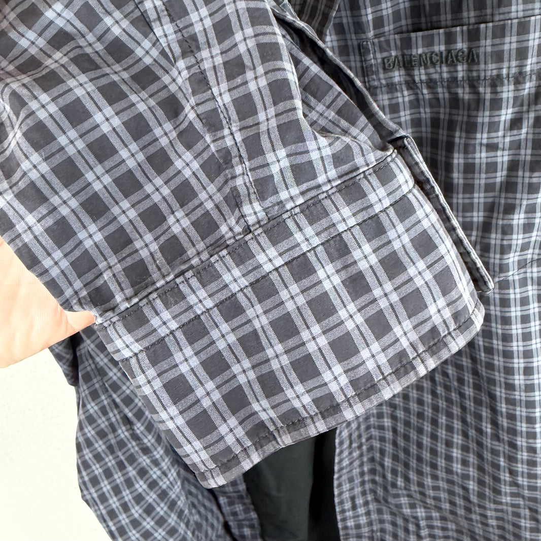 Balenciaga Trompe Flannel Shirt