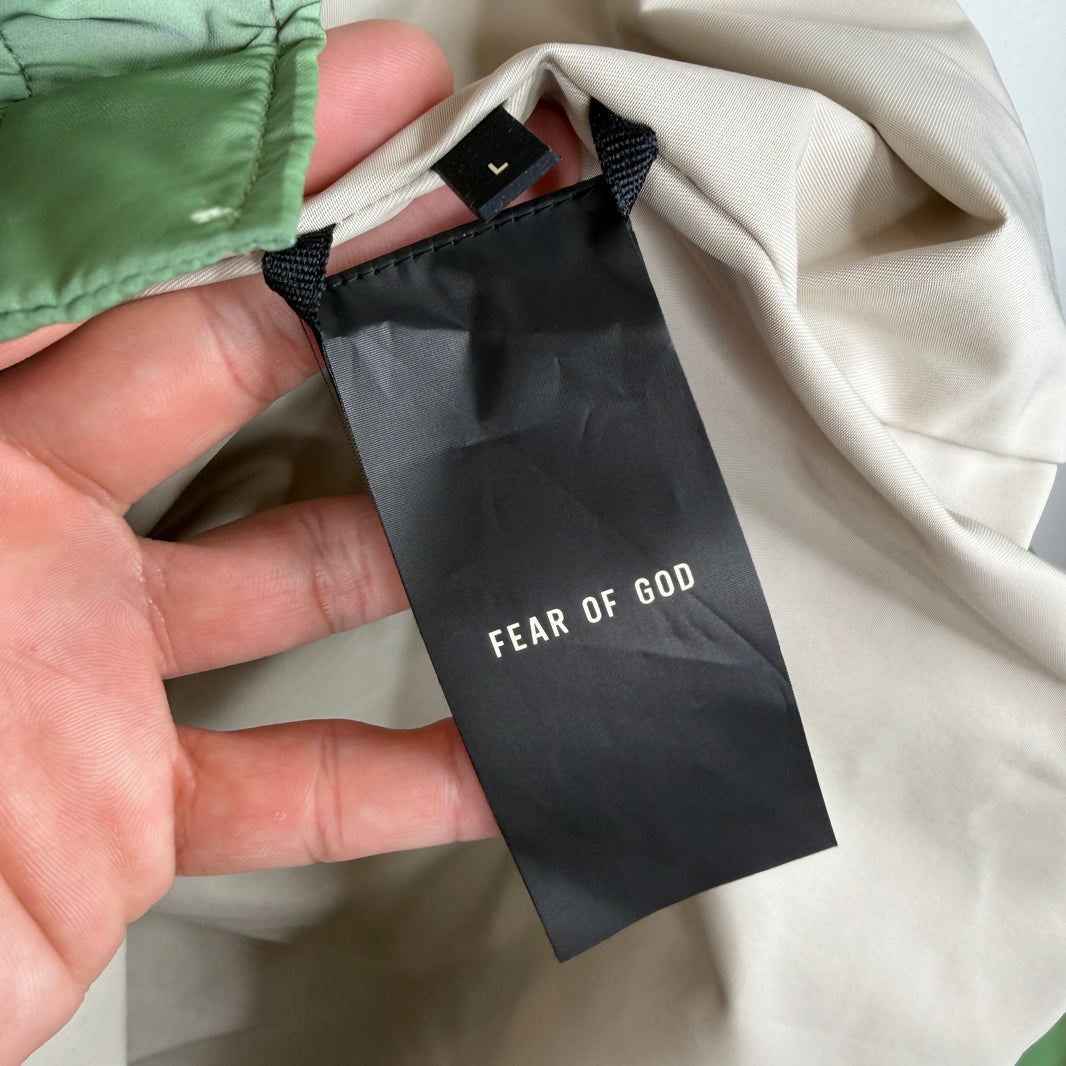 Fear of God Green 3M Reflective Snap Button S/S Shirt