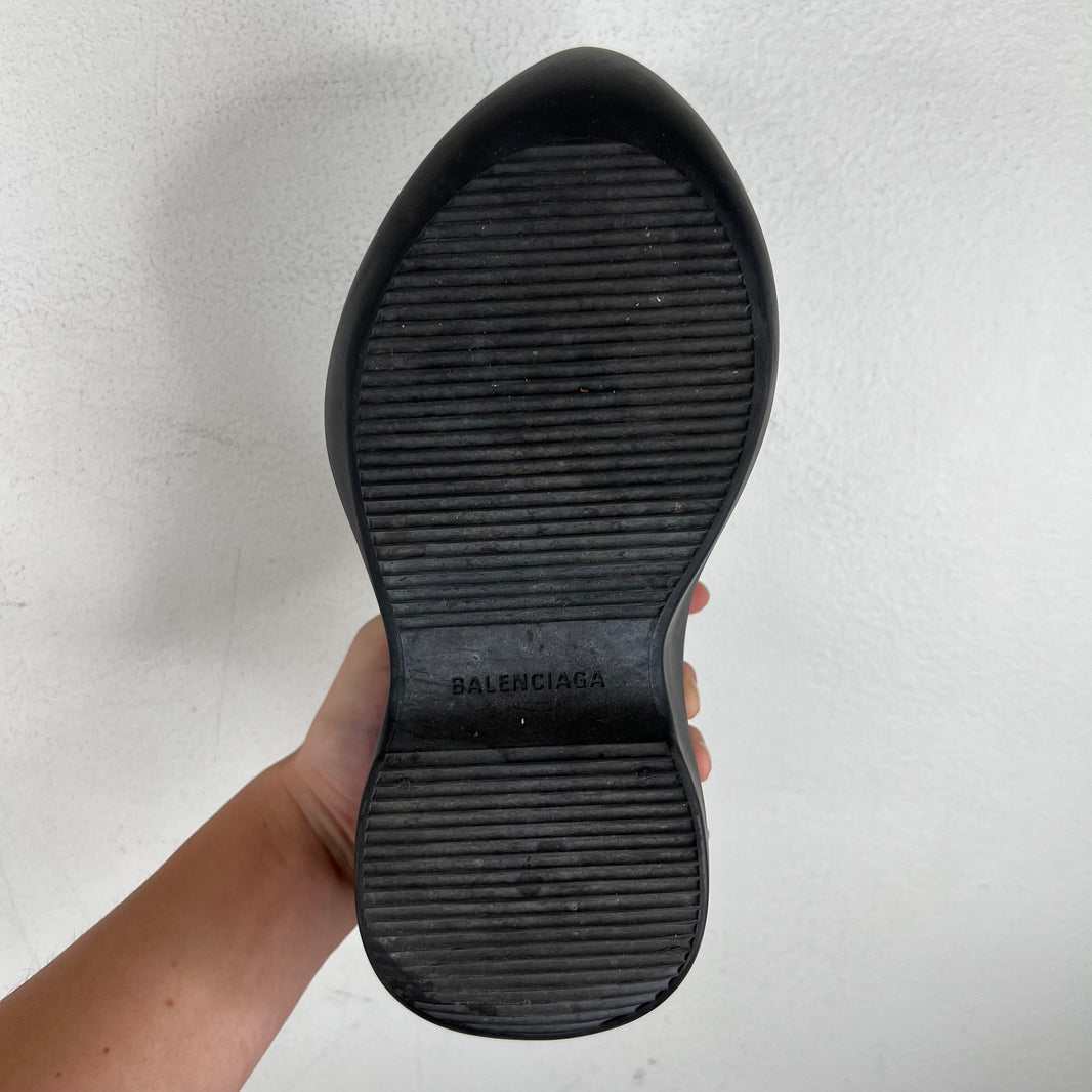 Balenciaga Black Rubber Technoclog Mules