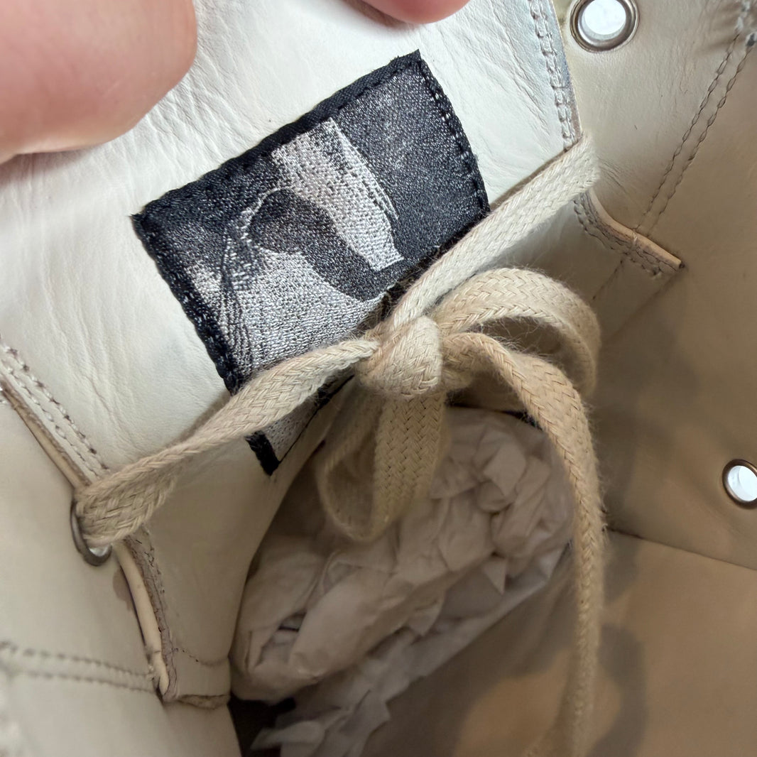Rick Owens Milk Leather Ramone Lows