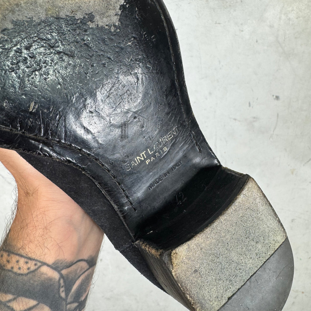 Saint Laurent Suede Chelsea Boots