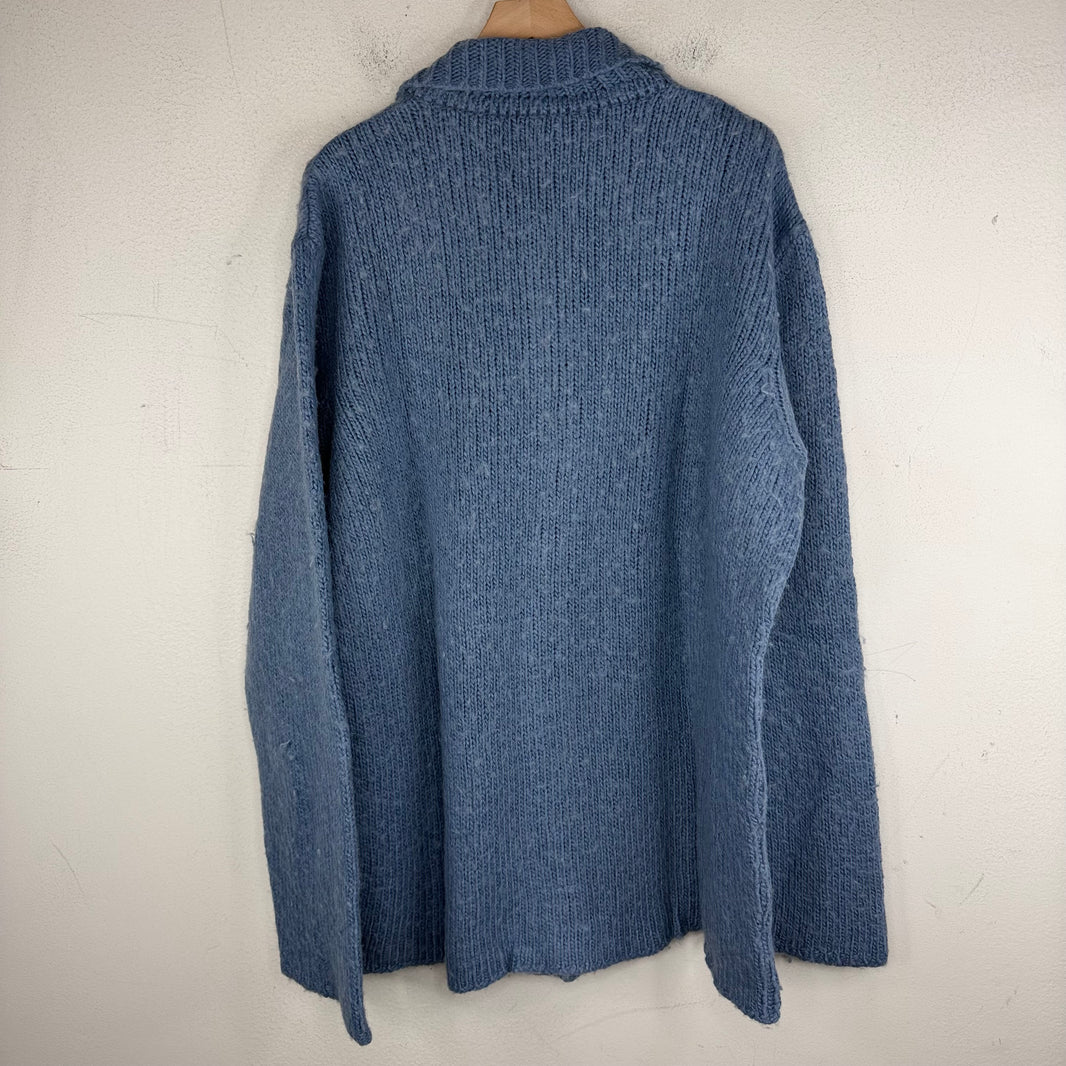 Our Legacy Blue Wool Blend Big Cardigan