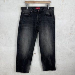 Supreme Faded Grey Selvedge Jeans