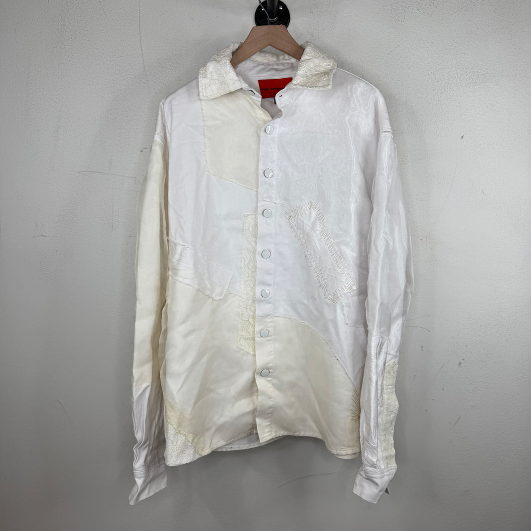 Who Decides War Lace Patchwork Overshirt