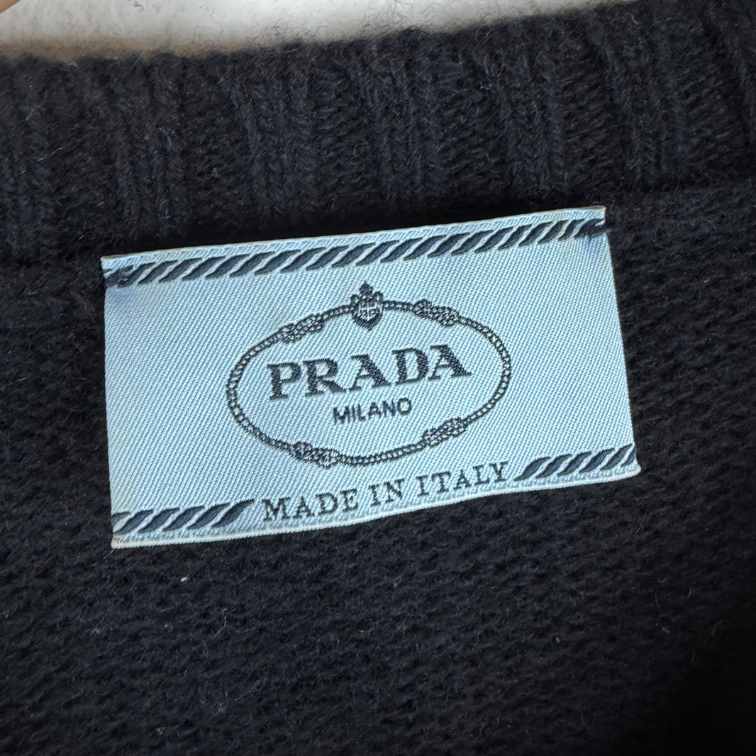 Prada Lightning Heart Knit Sweater