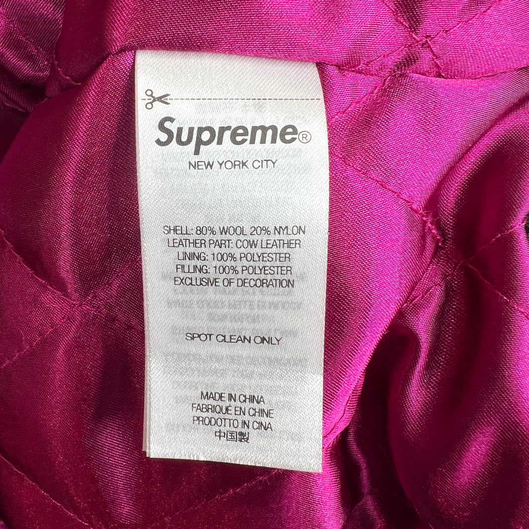 Supreme Magenta Drill Team Varsity Jacket