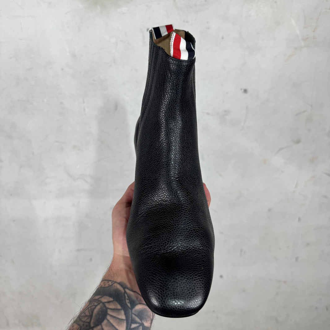 Thom Browne Pebbled Leather Chelsea Boots