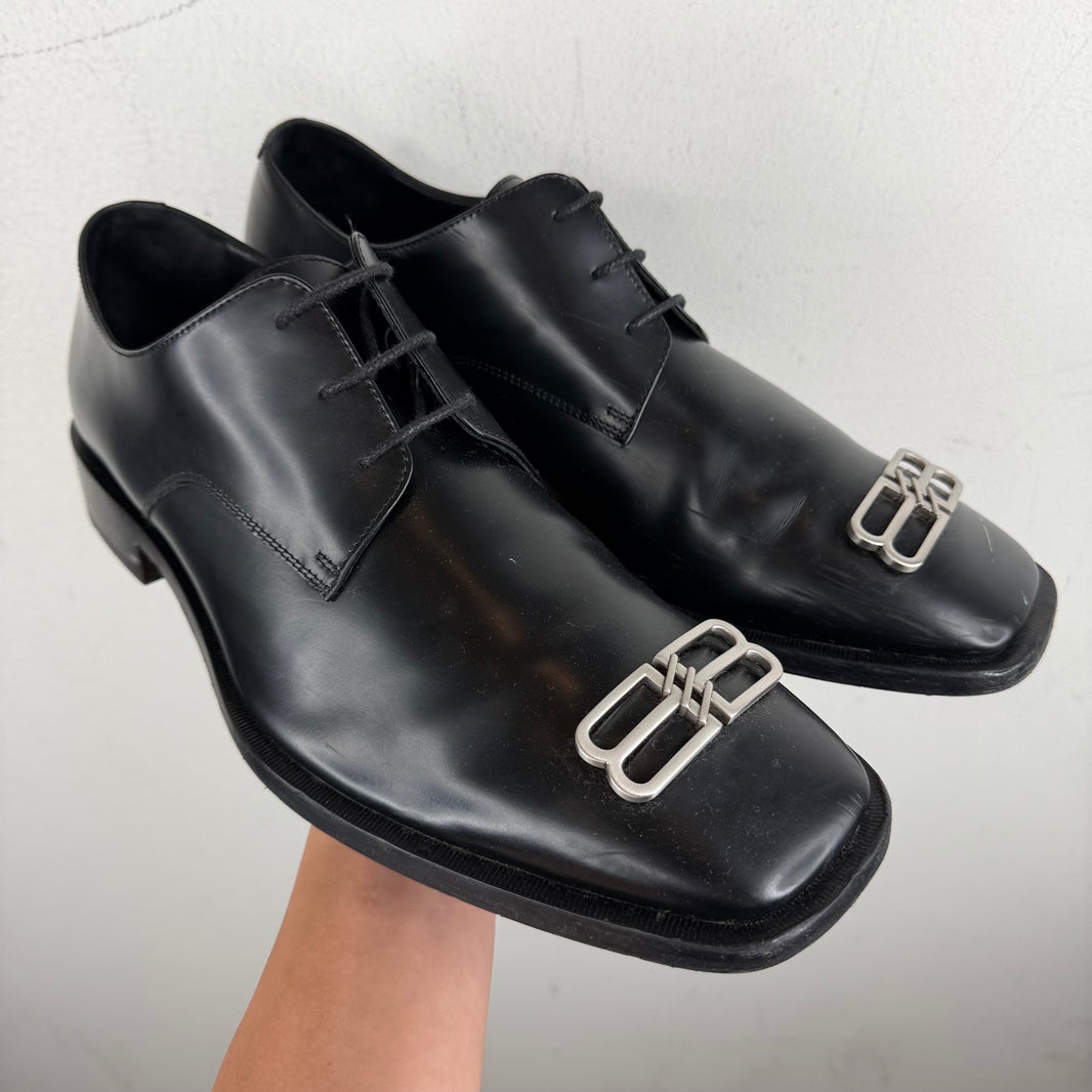 Balenciaga BB Metal Logo Derbies