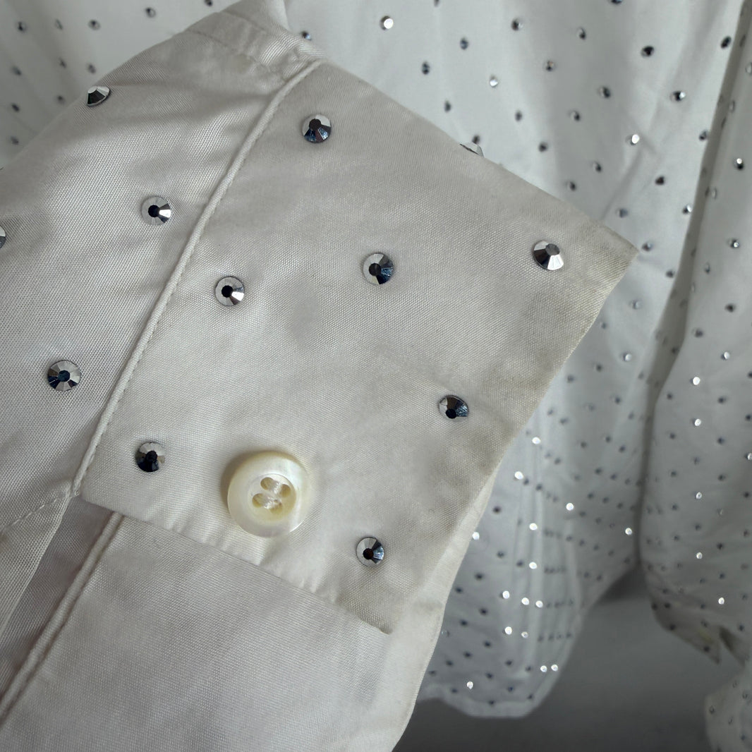 Prada Crystal Button Up LS Shirt