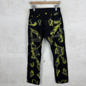 Endless Denim Yellow Stitch Repaired Denim
