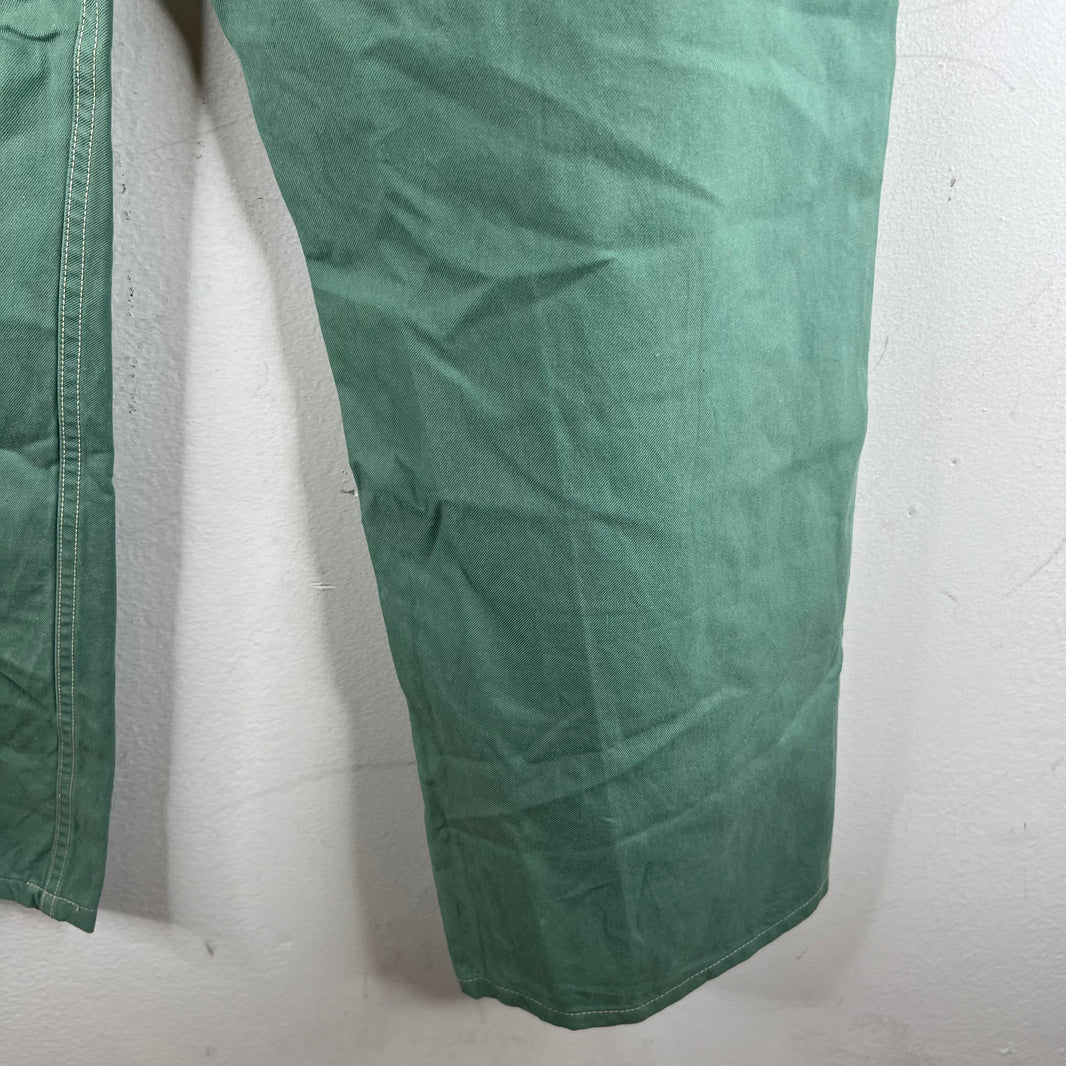 Visvim Green Buckle Back Trousers