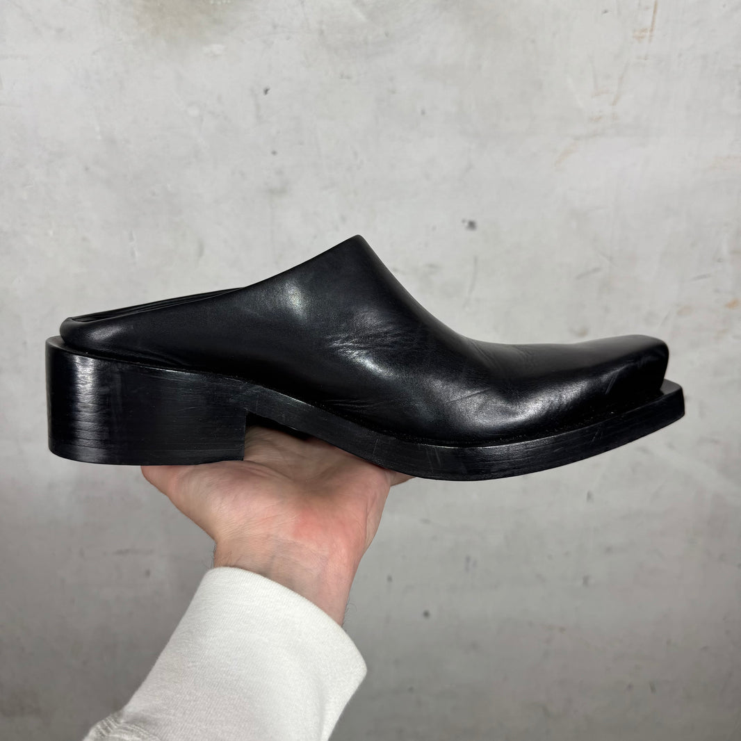 Balenciaga Leather Santiago Mules
