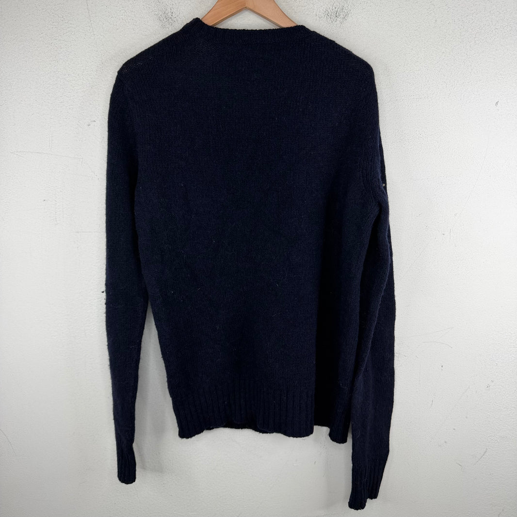 Balmain Split Neck Knit Sweater