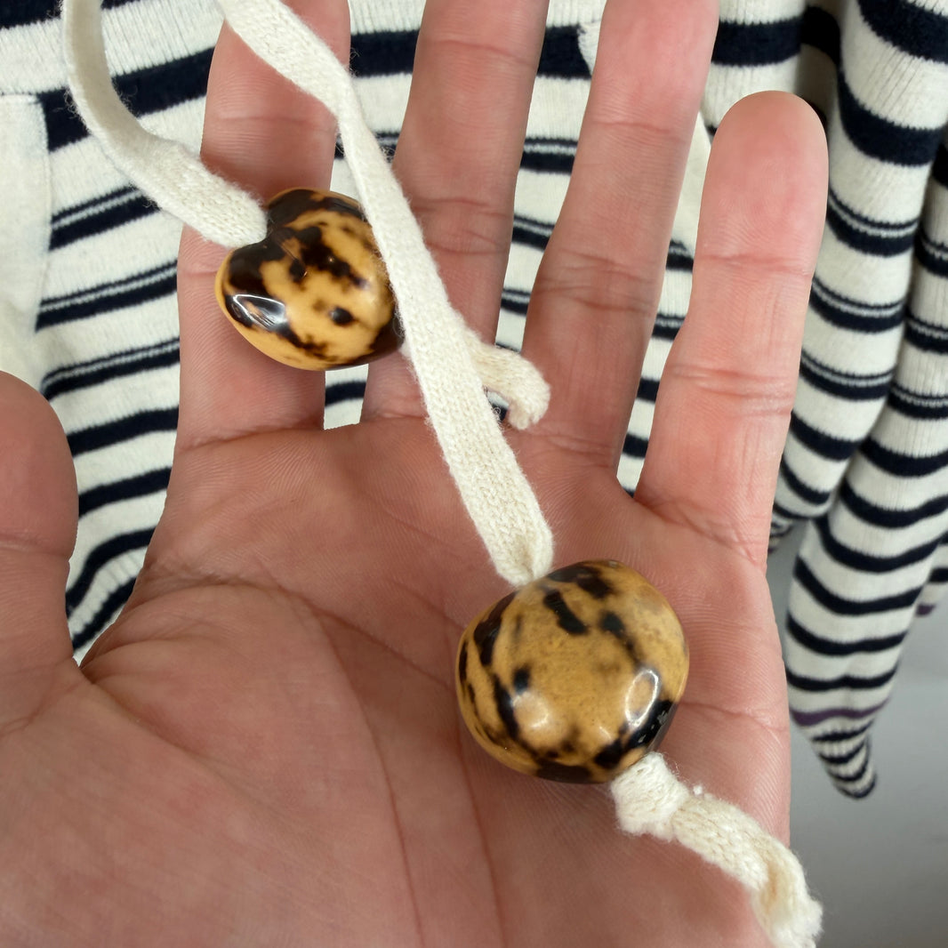 Wales Bonner Striped Knit Hoodie