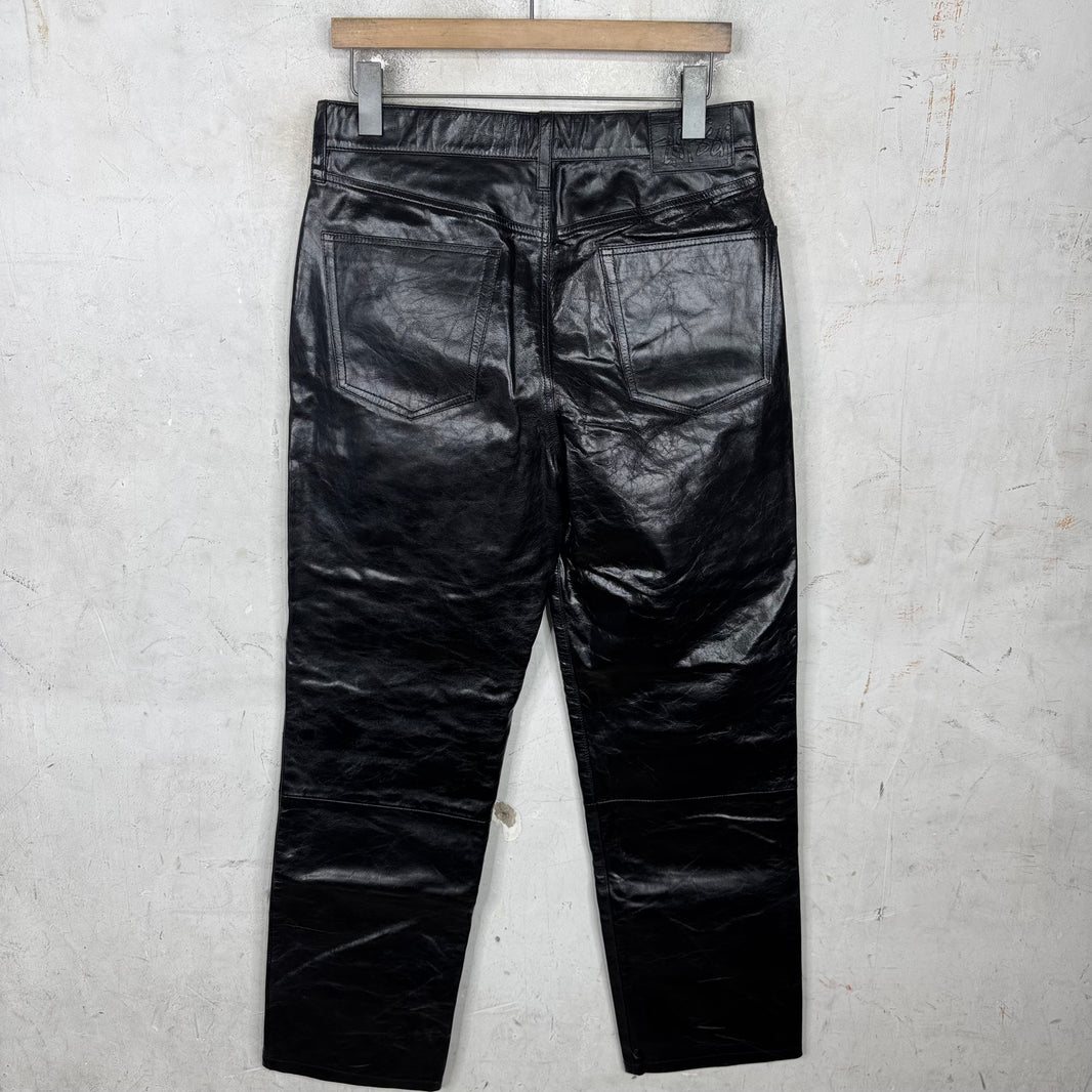 Stussy Leather New Classic Jeans