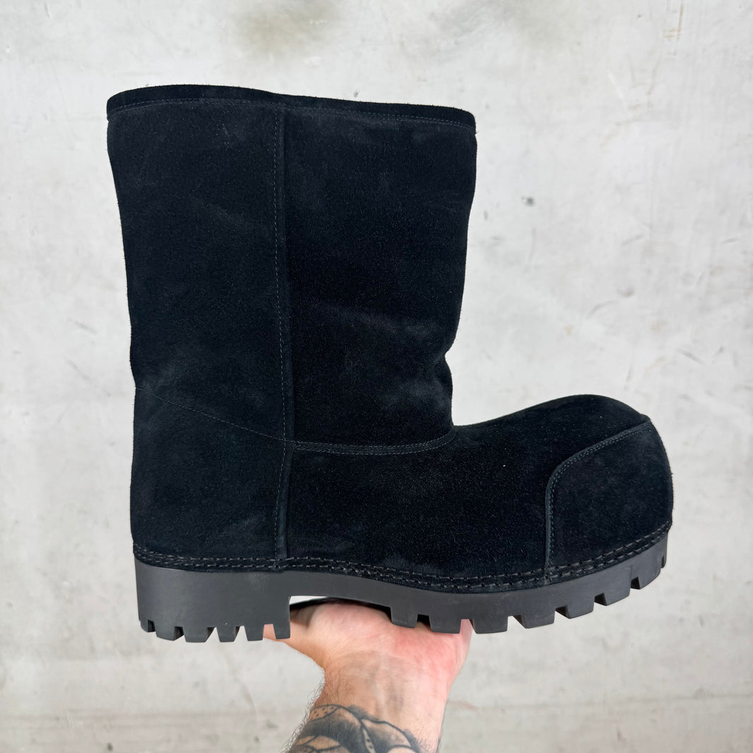 Balenciaga Black Suede Alaska Boots