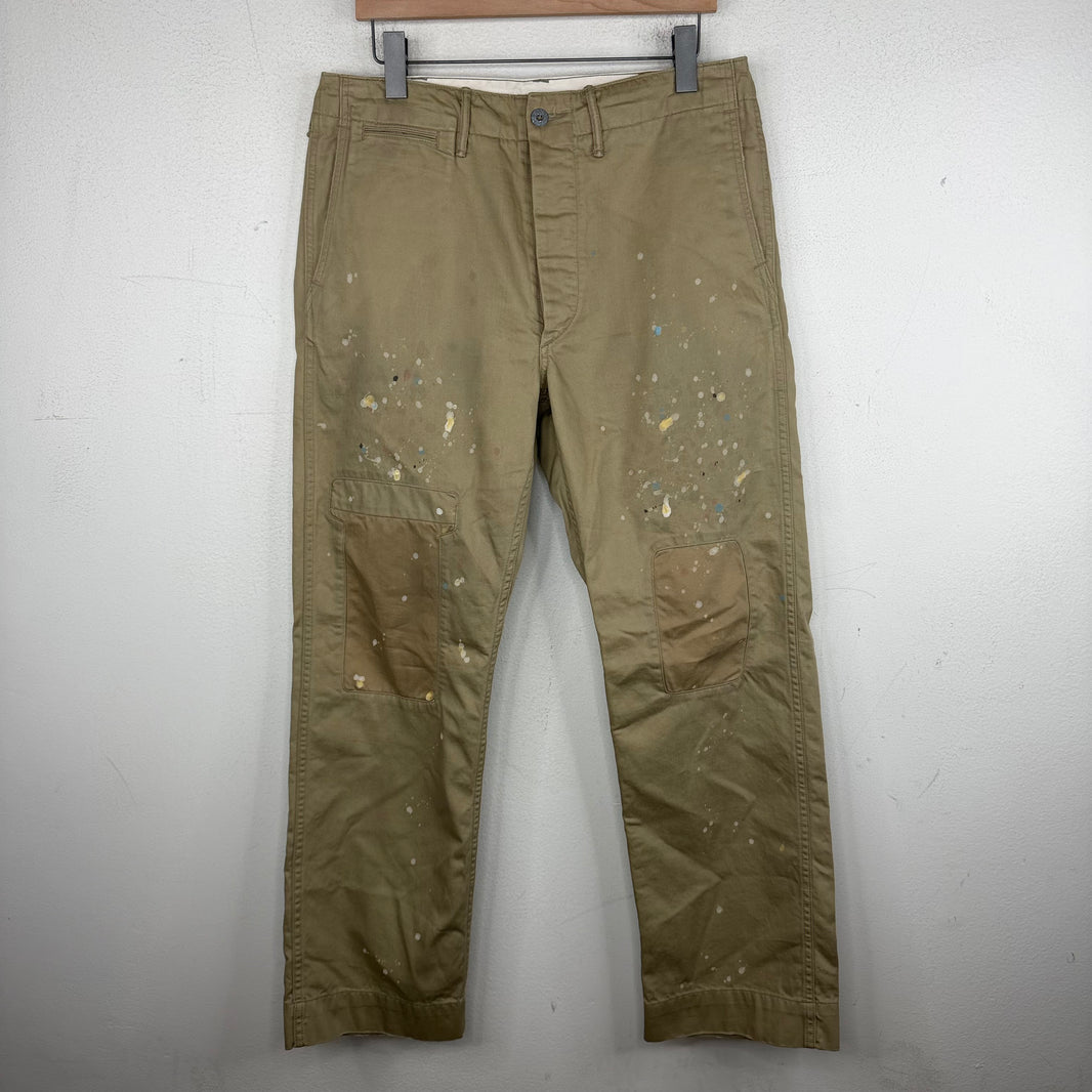 RRL Patchwork Paint Splatter Chino Pants