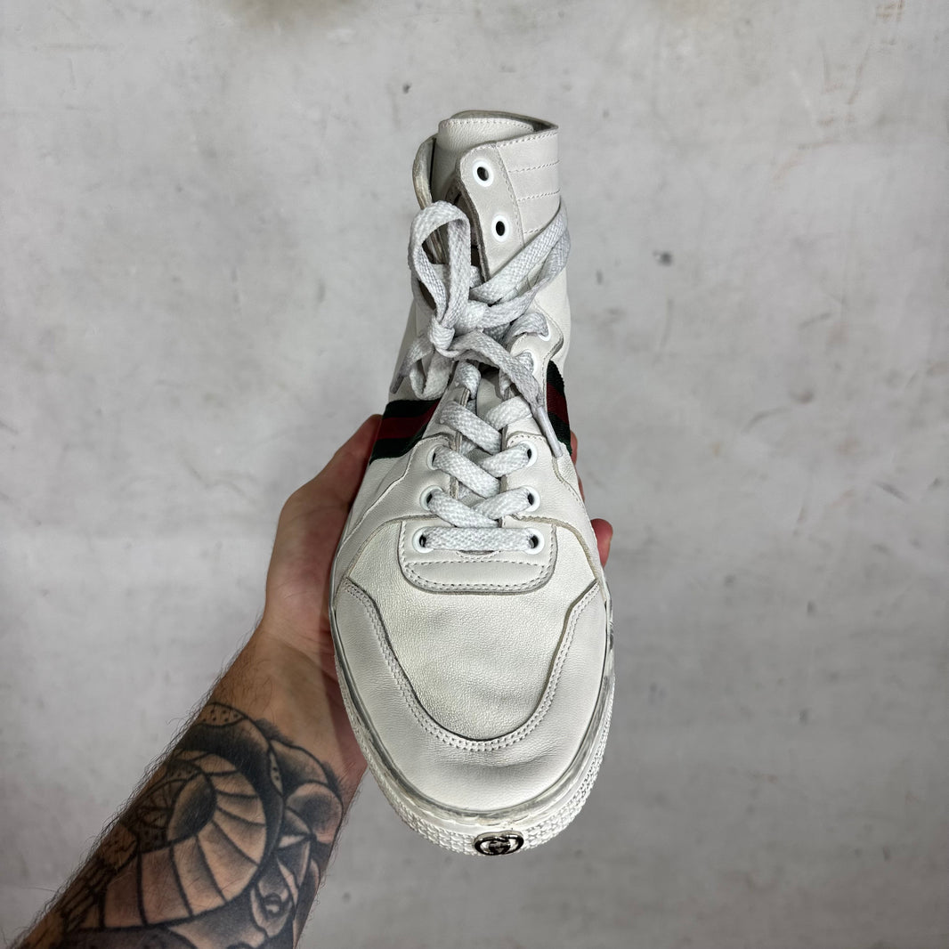 Gucci High Top Stretch Sneakers