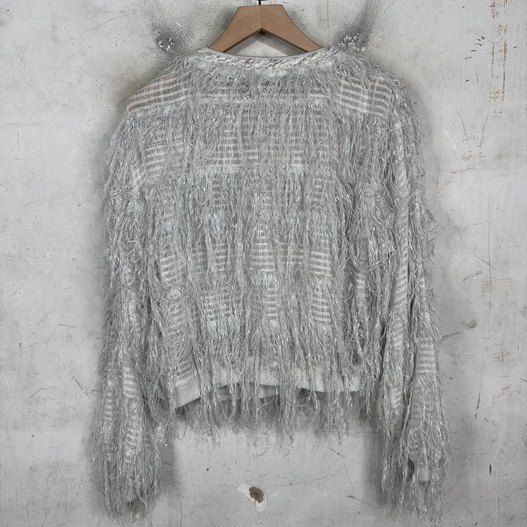Chanel 18' Tweed Fringed Sweater