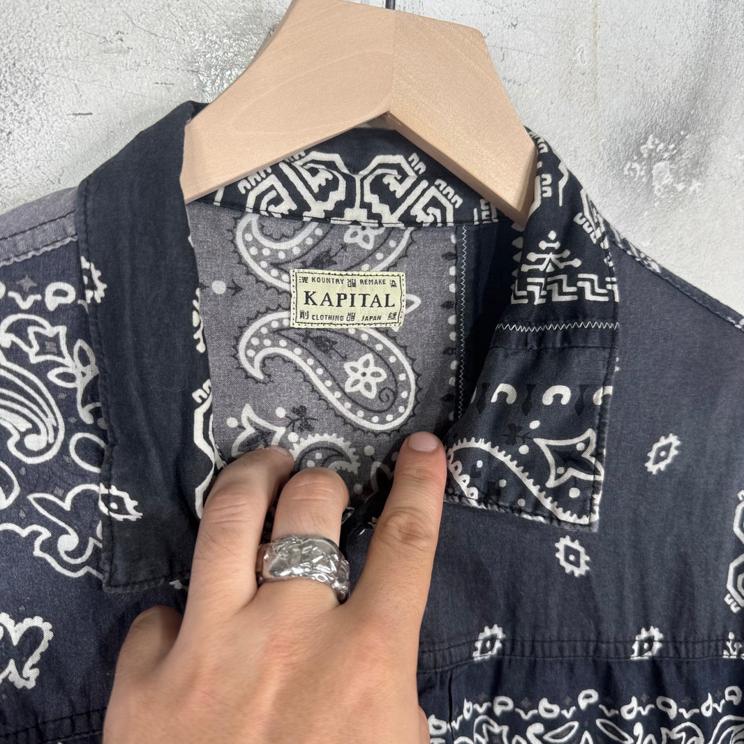 Kapital Navy Paisley Overshirt