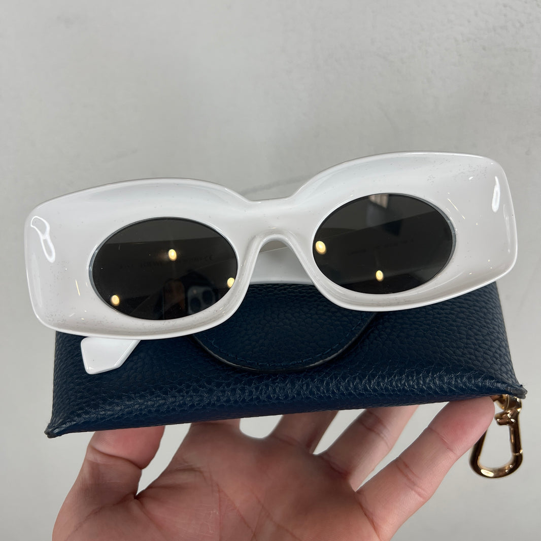 Loewe White Oval Sunglasses