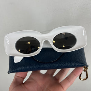 Loewe White Oval Sunglasses