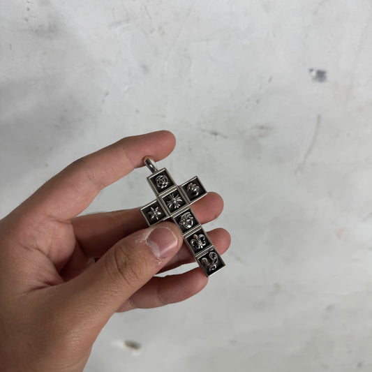 Chrome Hearts Framed Charm Cross Pendant