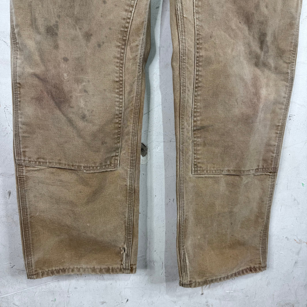 Vintage Carhartt Faded Khaki Double Knees